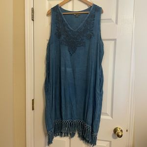 Rayon Summer Dress with Pockets